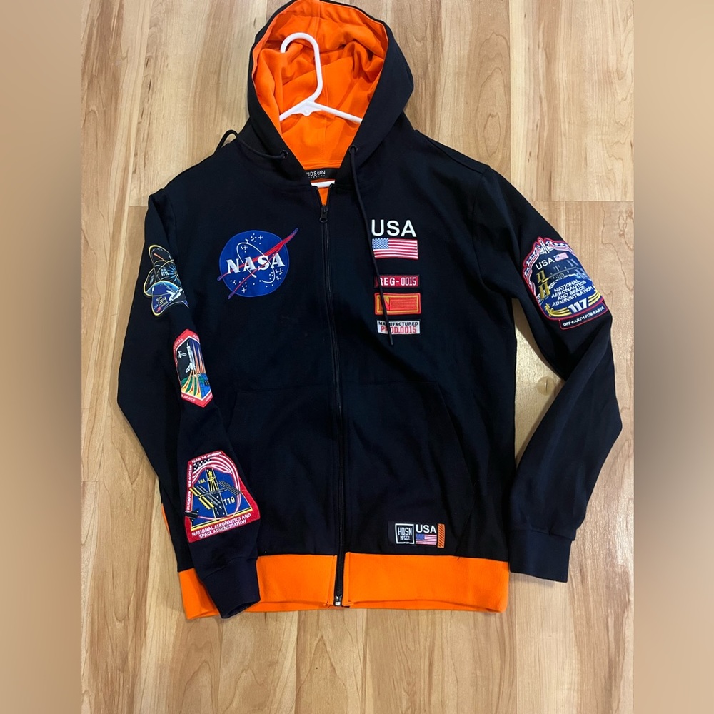HUDSON NASA zip up hoodie